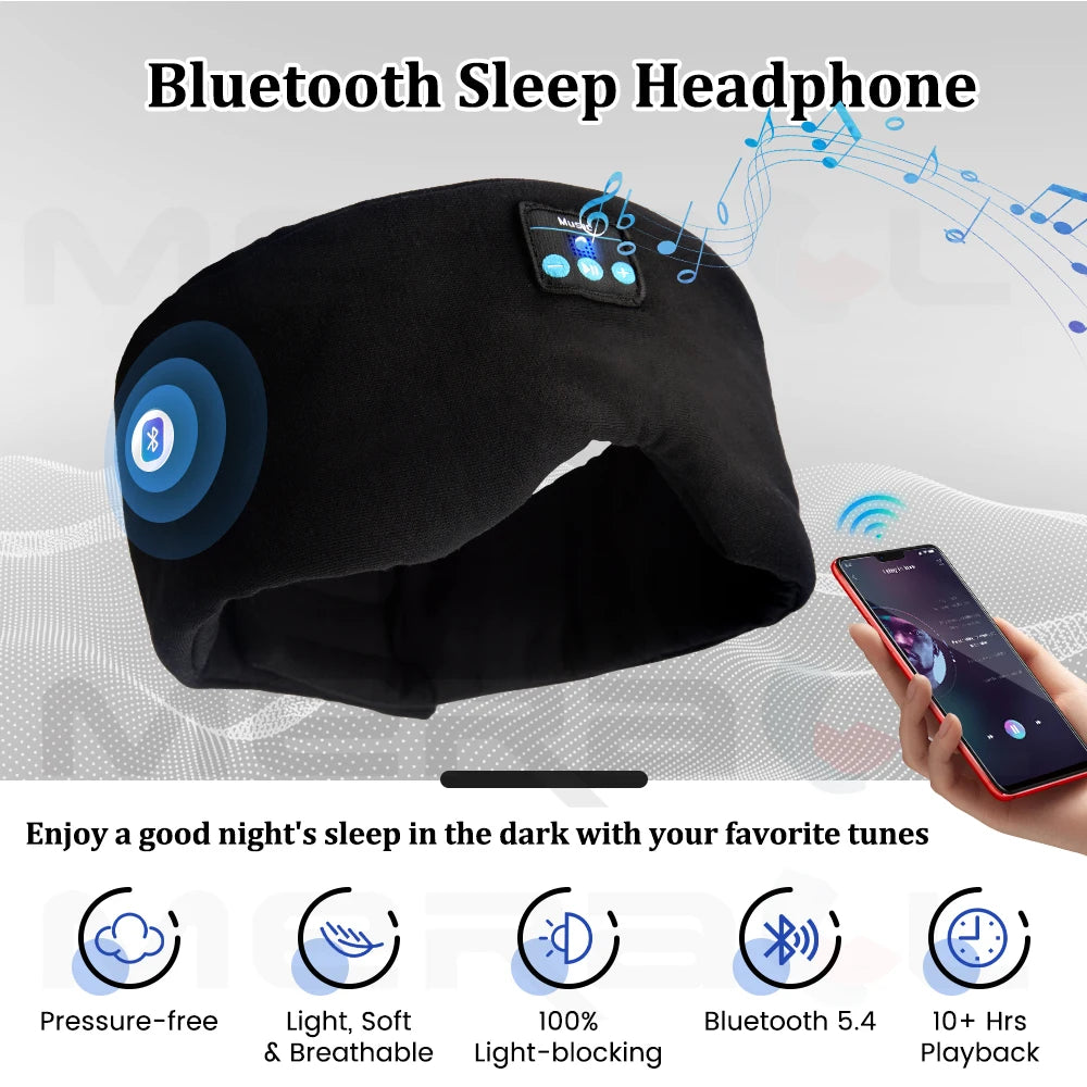 Masque de Sommeil Bluetooth – Musique & Détente