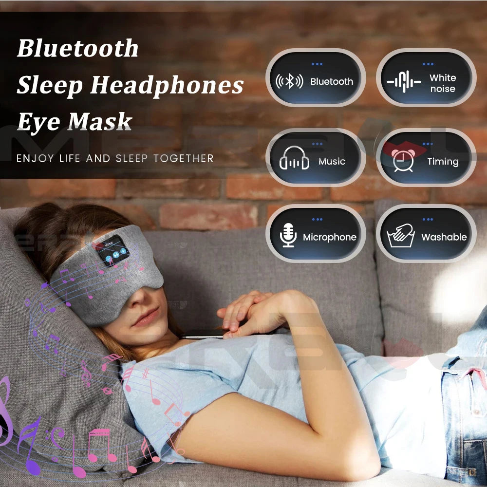 Masque de Sommeil Bluetooth – Musique & Détente