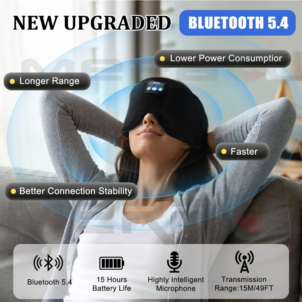 Masque de Sommeil Bluetooth – Musique & Détente